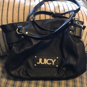 Juicy Couture Black Leather Shoulder Bag